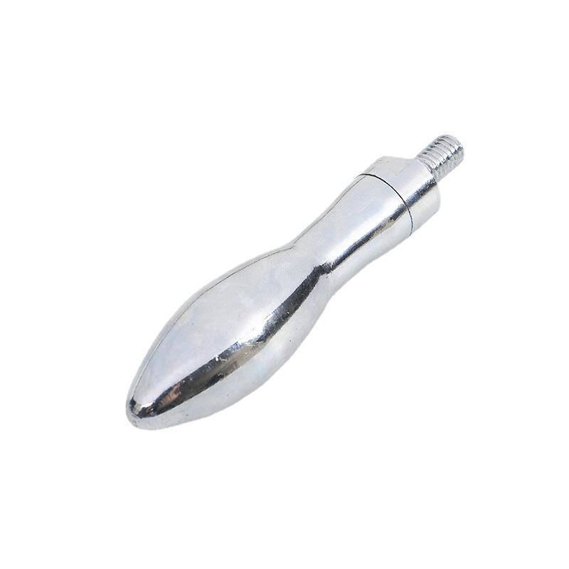 Rugby-Shaped Chrome Handle with Curved Rotating Design, Gourd-Shaped M8/M10/M12