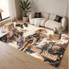 Custom Name Crystal Velvet Rug,Naruto Comfortable Anti Slip Floor Mat For Room Decoration