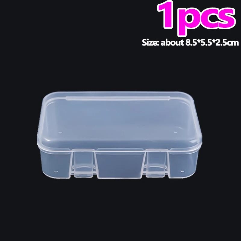 

1/3/5pcs/pack Small Plastic Transparent Storage Box for Jewelry Container Case Home DIY Beads Crafts Package Clear Cases Boxes