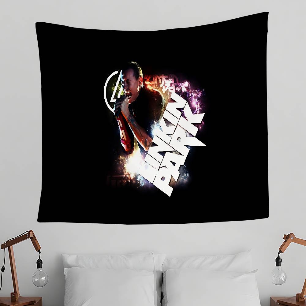 

Band LLinkin PParkS Tapestry Wall Hanging Tapestry Art Deco Blanket Curtain Hanging At Home Bedroom Living Room Decor 74x94cm(29x37in)