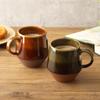EAST table Mug Brown 375cc Ombre Made in Japan Microwave safe Dishwasher safe 411-001-02