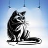 Vintage Black Cat Metal Wall Decor, Weatherproof Iron Sculpture for Indoor Outdoor, Gift for Cat Lovers