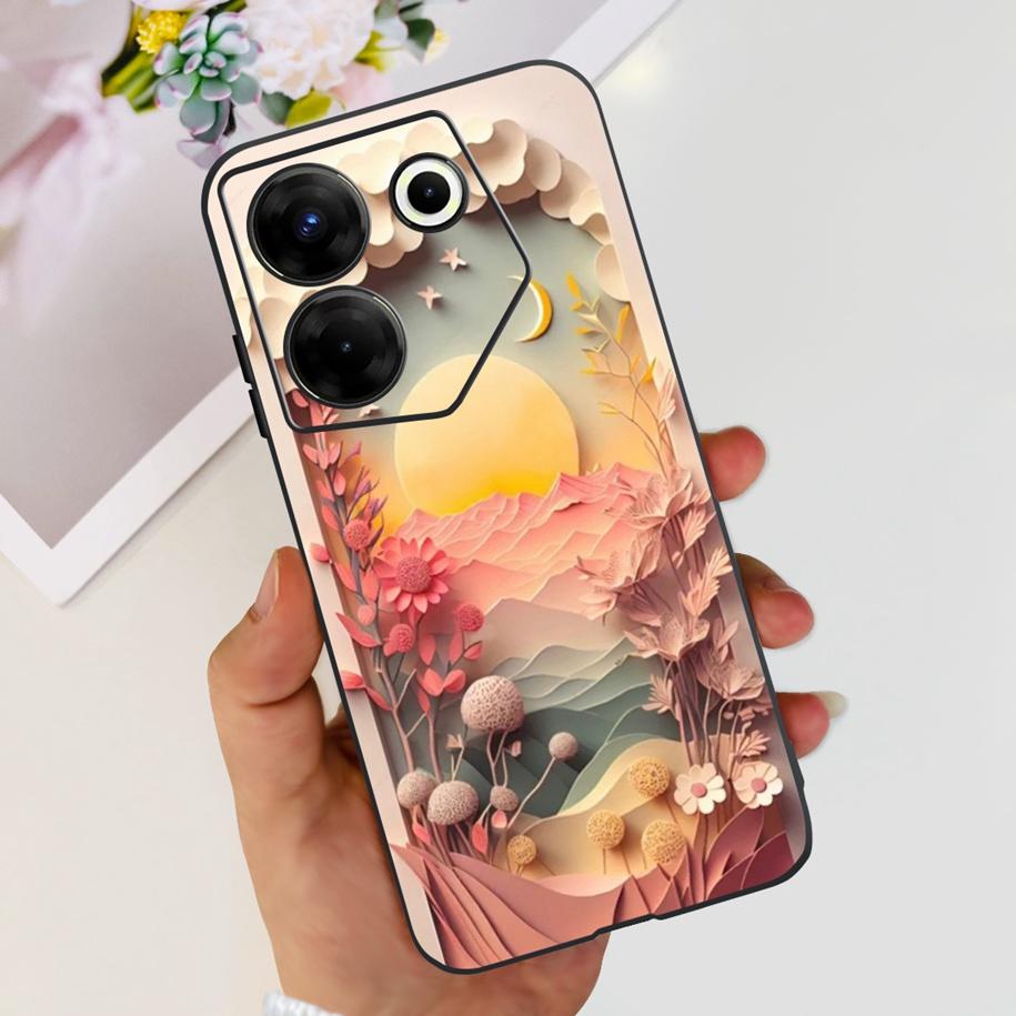 For Tecno Camon 20 Pro 5G Case Marble Cover For Tecno Camon 20 Bumper Soft Silicone Phone Cases For Camon20 Pro CK8n CK7n Fundas