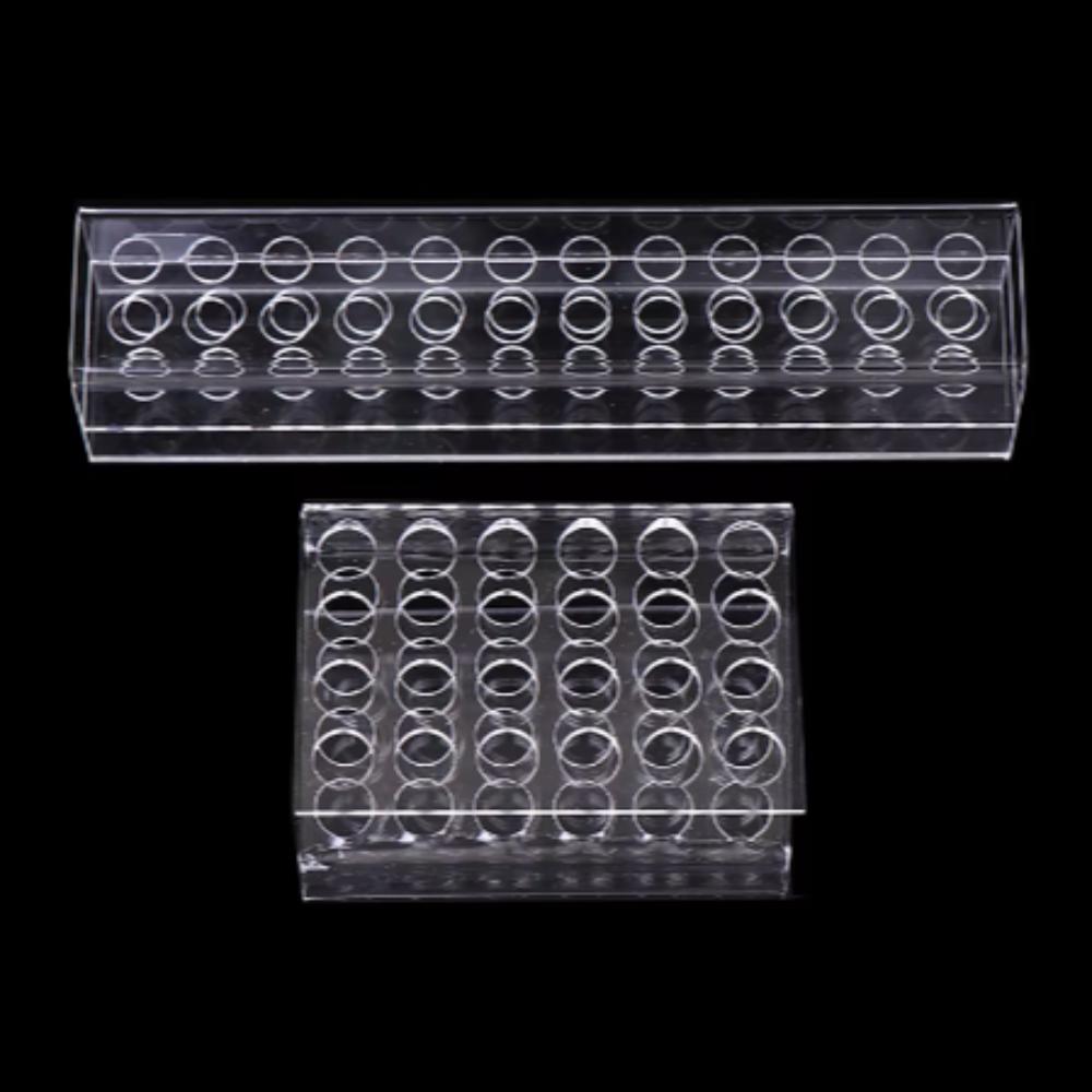 12/24/36/48 Holes Acrylic Pen Holder Clear Stationery Display Stand Beauty