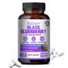 Supliment de soc negru, cu vitamina C, zinc, quercetină, 120 capsule per sticlă