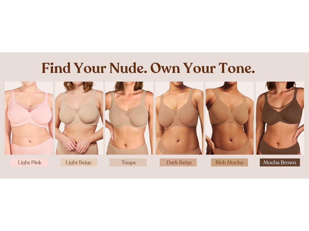 Bügel BH ohne Polsterung in Übergröße - Europäischer und Amerikanischer Full-Coverage Minimizing BH