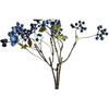 18 Inch Artificial Blueberry Fruits Branches Fake Berries Blue Decorative for Wedding DIY Garland and Holiday Ornaments Pack of 3 Blue