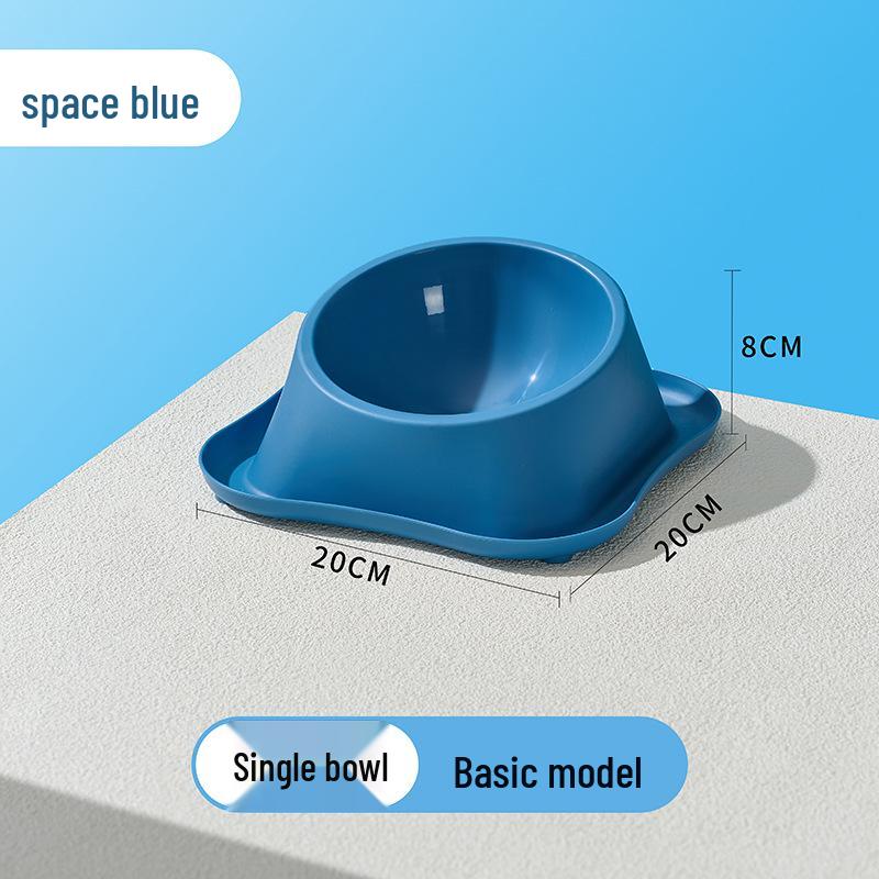 

Stainless Steel Anti-Tip Cat & Dog Bowl Set - Large Capacity, Leak-Proof, Double Bowl Design