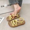 Sandals women's new summer outer wear soft sole one pedal with skirt casual sandals