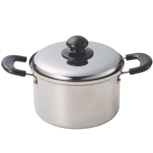 

Kakusee Stainless Steel Odor-Resistant Deep Pot with Handle, 16cm, with Lid, Serves 1-2 People, Compact, Deep, and Ideal for Home Use, Stew, Curry, Pa
