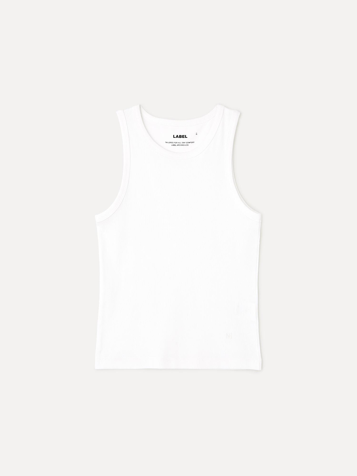 Label Archive W Oura Compact Rib Tank White 1