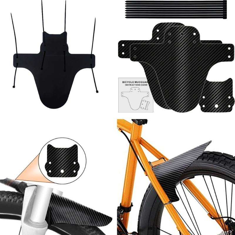 Folding Bicycles Mudguards, Thickening Widening Bicycles Front Rear Mud Guard Adjustable Mountain Bikes Mudguard