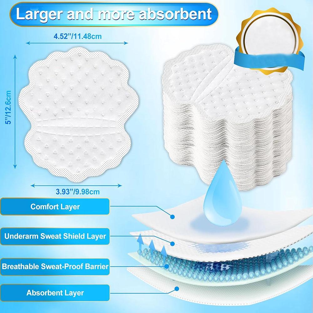 180 Pcs Armpit Sweat Pads For Men, Hyperhidrosis And Outdoor Work Meeting