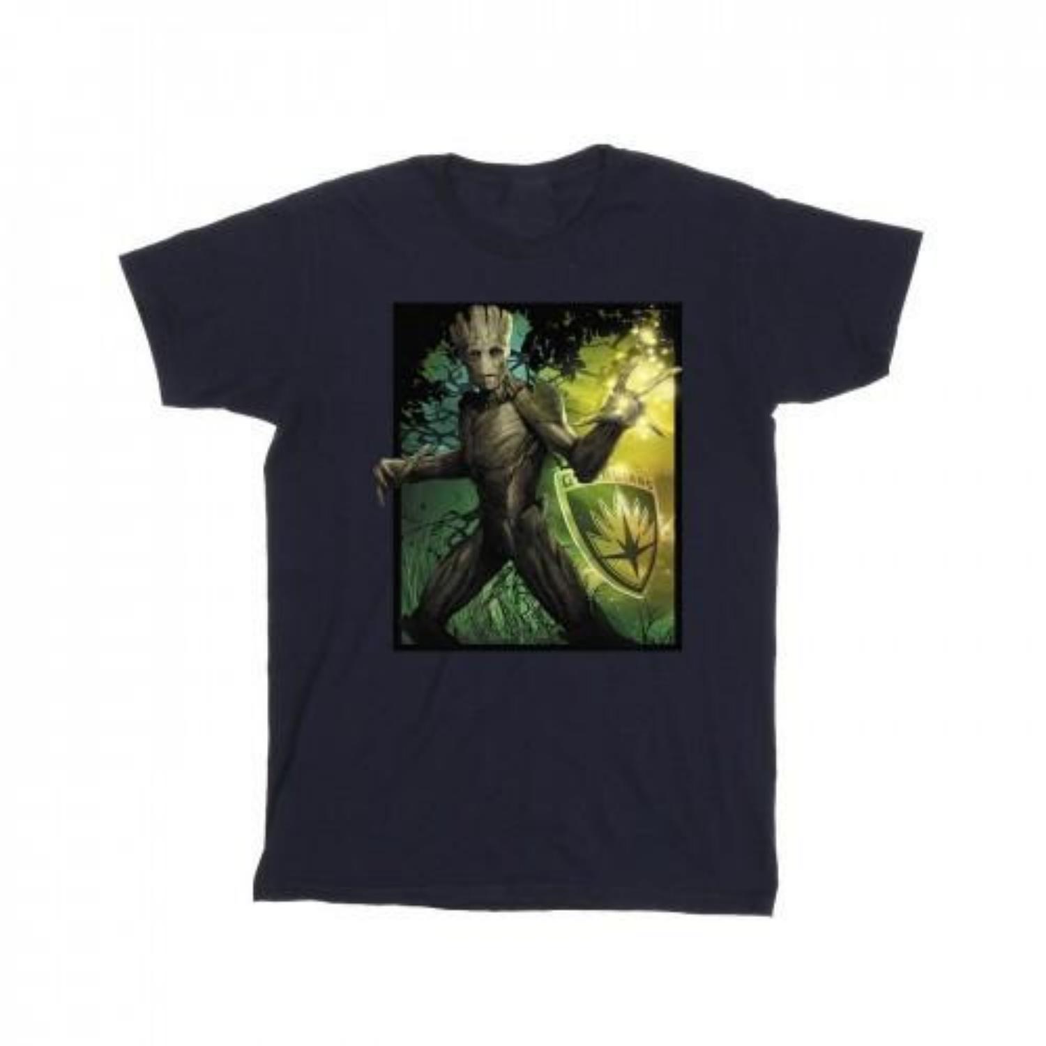 Marvel Mens Guardians Of The Galaxy Groot Forest Energy T-Shirt S
