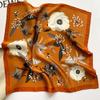 100% Echte Seide Schal Damen Design Quadratisch Kleines Taschentuch Haarband Stirnband Halstuch Damen Bandana