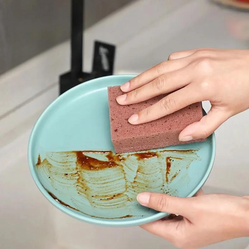 Dishwashing Sponge Colorful Thick High-density Dishwashing Brush Cleaning Cloth Home Double-sided Decontamination Sponge Block