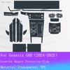 For Genesis G80 2025 2024 Car Full Set Interior Gear Panel TPU Transparent Protection Sticker Navigation Screen Film Accessories