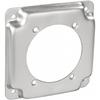 2 Pcs, Steel 4 Square, 1/2 In. Raised 30-50 Amp Receptacle, 2.441 In. Diameter Industrial Surface Cover for Quick Installation of Devices & Switches