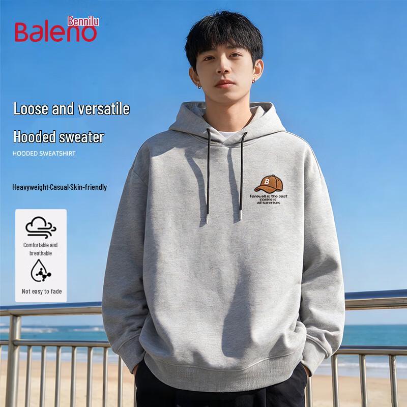 Baleno Men's Oversized Hooded Sweatshirt