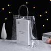Transparent PVC Handbag with Snap Closure for Wedding Candy and Wine Souvenir