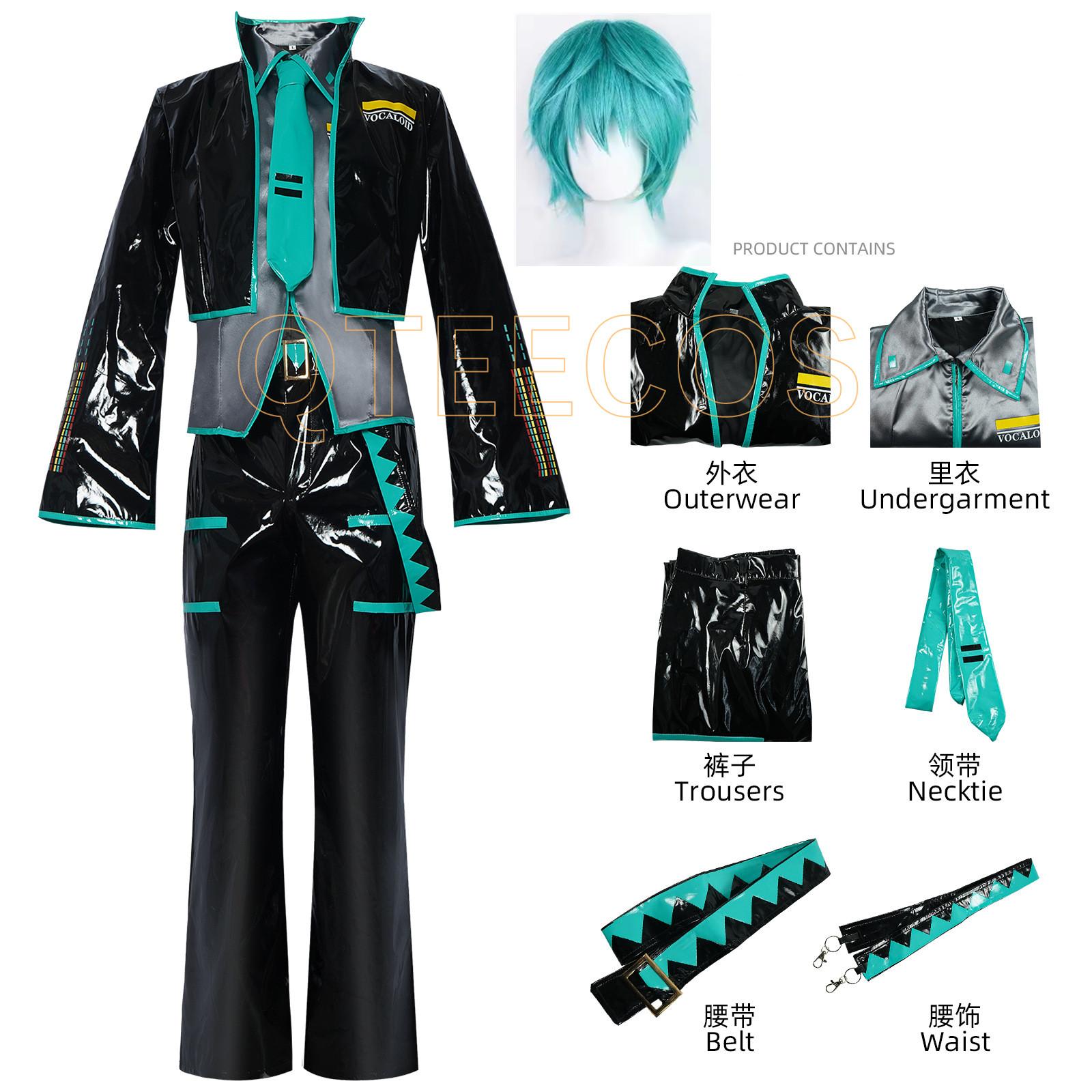 Mikuo Male Cosplay Costume Uniform Wig