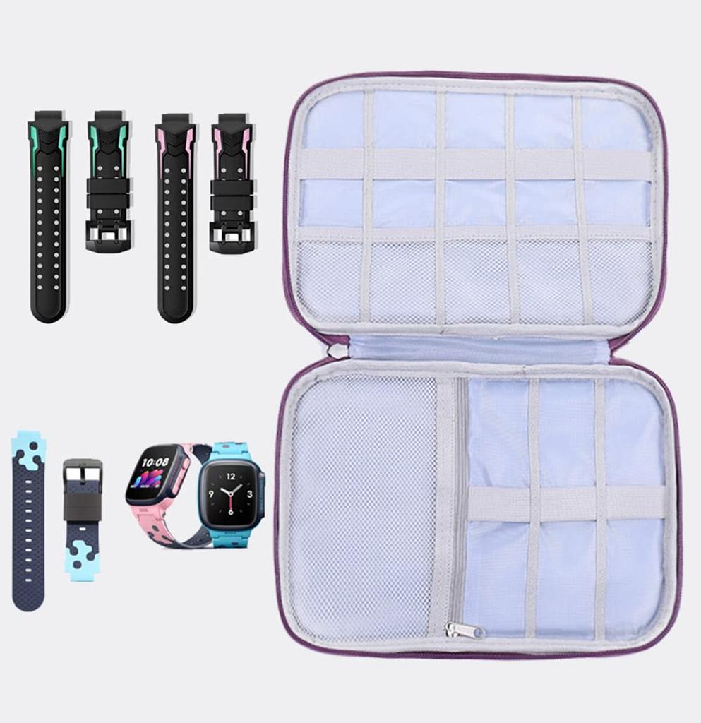 Watchband Box For Apple Watch Ultra 2 Series 10 9 8 7 Band Organizer Holder Bag Storage Case Samsung Galaxy Watch 7 6 5 4 Strap