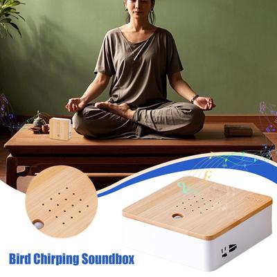 Caixa de Som de Canto de Pássaro Ruído Ambiente Interno Máquina de Canto de Pássaro Portátil para Montar na Mesa/Parede para Sala de Estar Quarto Jardim Pátio