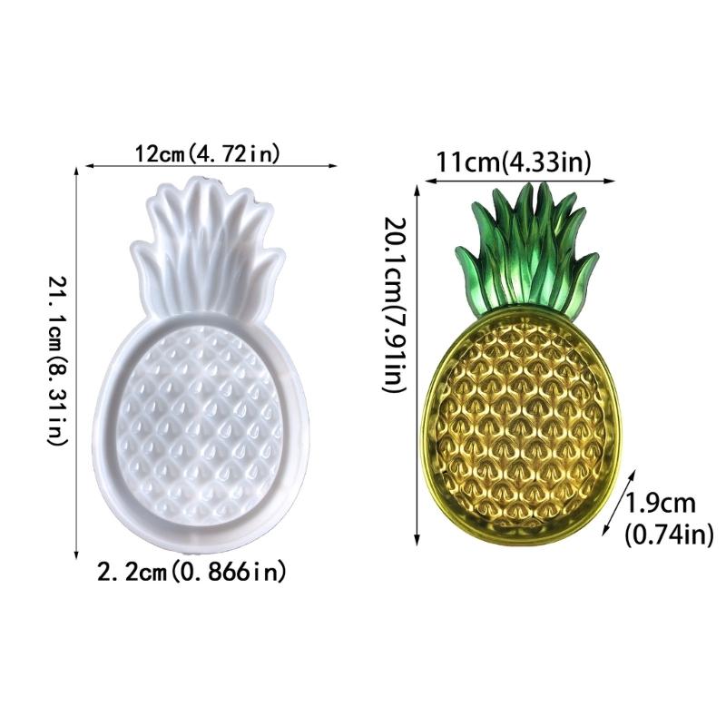 Silicone Jewelry Tray Molds Pineapple Resin Mold Silicone Tray Mold for Jewelry Storage Box DIY Crafts Home Decorations