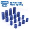 2pcs Light Load Coil Spring Outer Dia 6 8 10 12 14 16 18 20 22 25 27 30-50mm Length 20-300mm Die Mold Springs Blue Compression Spring