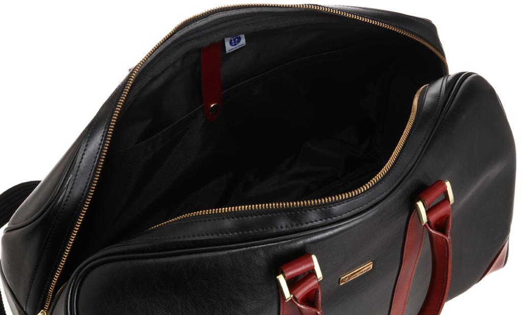 Louis Giorgio LG Ariel Boston Size Black A-Type Bag, 46, 04-0109,