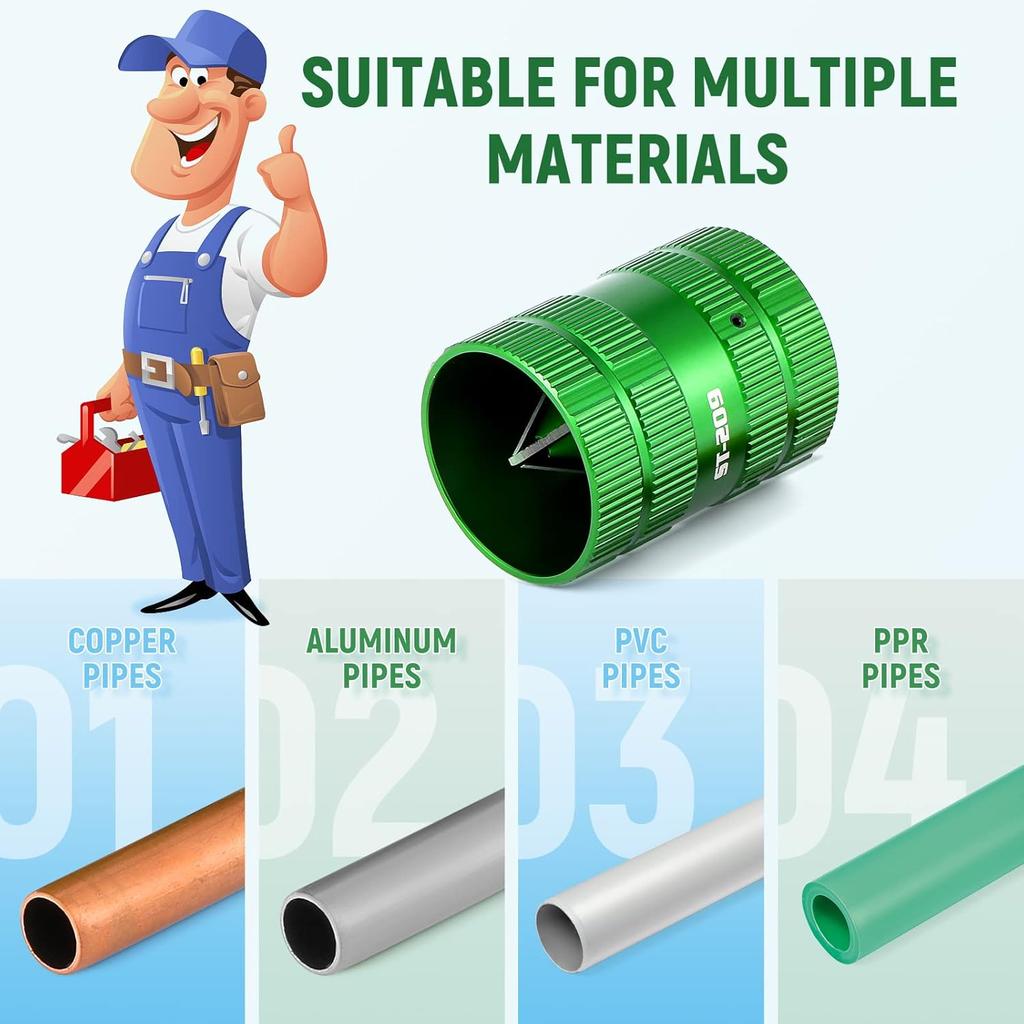 1pcs Pipe Reamer Tool Deburring Tool For Copper PVC Pipe Cleaner Tubing and Pipe Reamer