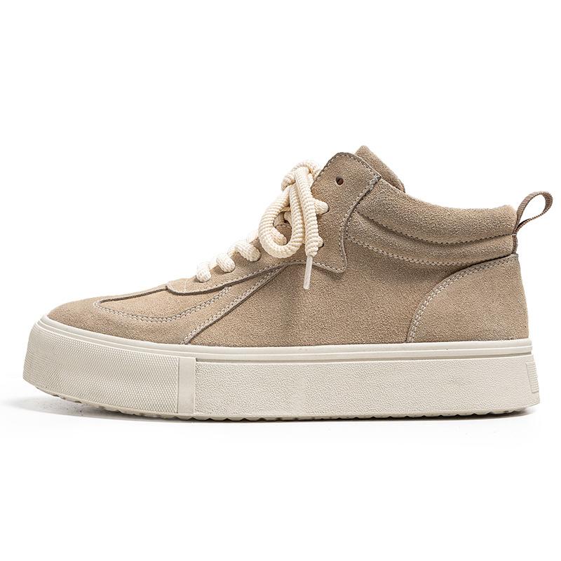 3077 tooling men's shoes autumn and winter retro British street high-top board shoes cowhide trend versatile casual shoes