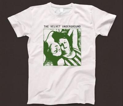 T-shirt Velvet Underground 870 Retro Bianca Unisex con Grafica