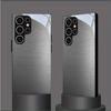 Sleek Brushed Metal fashion phone cases phone case mobile phones glass for Samsung Galaxy S26 S25 S24 S23 S22 FE Ultra Plus
