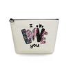Women Leopard print lettering Print Cosmetic Bag Toiletries Organize Travel Storage Case 6731 KTB