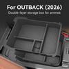 Double Layer Multifunctional Cup Holder Storage Box For 2026 Subaru Outback Forester Car Interior Organizer Tidying Accessories