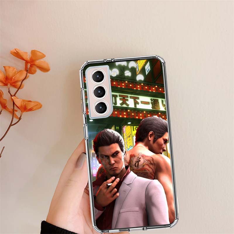 Yakuza 0 Game Clear Phone Cases for Samsung S26 Ultra Galaxy S25 Edge S24 S23 FE S21 Plus S20 S22 S10 Cover Patterned Compatible