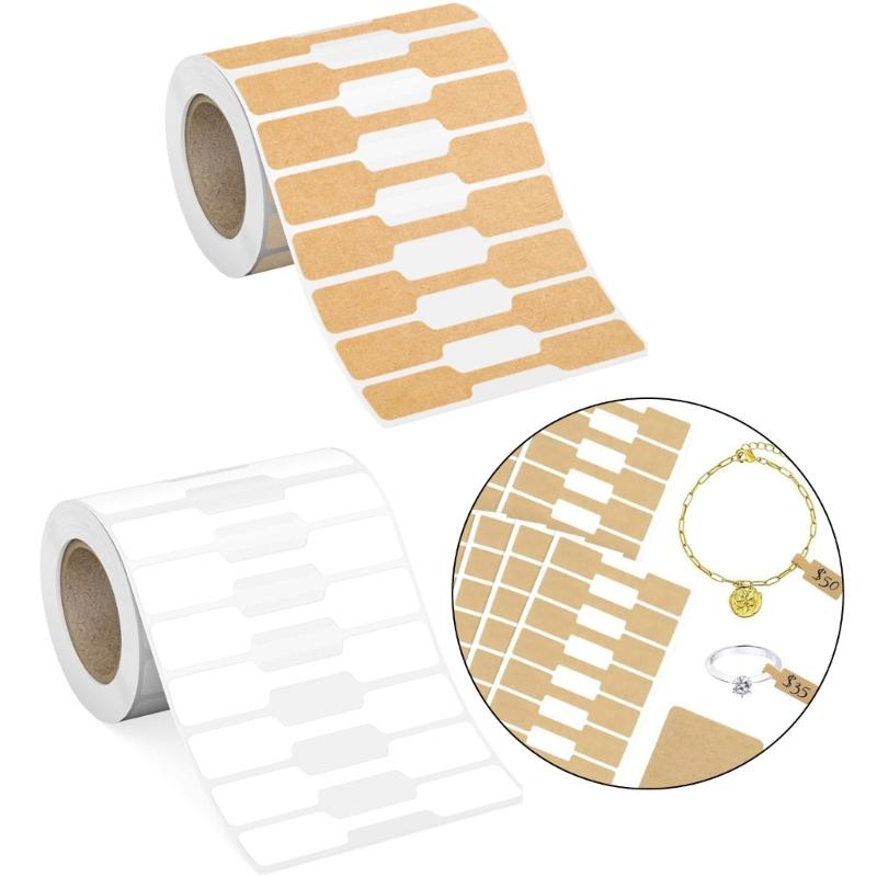 Wiederverwendbare Aufkleberetiketten für Schmuckauslage Selbstklebend Anpassbare Form Preisetiketten Bastelbedarf