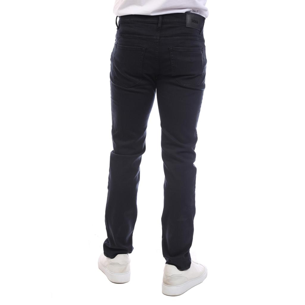 Boss Mens Delaware 3 in 1 Leather Patch Slim Jeans