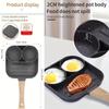 Aluminum Non-Stick Egg Frying Pan with Wooden Handle,Compatible with Gas Stove and Induction Cooker for Pancakes, Eggs and Steak