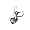 NICK&NICOLE SIGNATURE Logo PEARL RIBBON keyring_BLACK