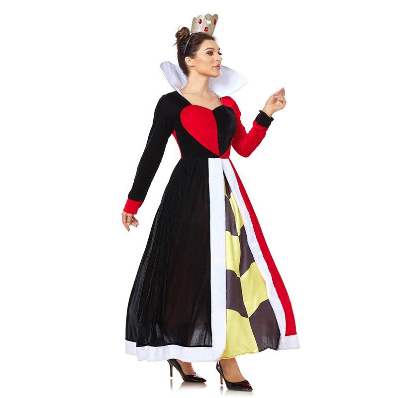 Cosplay Halloween costume Queen of Hearts costume Queen of Hearts stage cosplay festival cos costume adult
