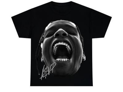 Vtg Asap Rocky Rzadka Koszulka Bawełniana Czarna Unisex Wszystkie Rozmiary Koszulka Unisex BL564