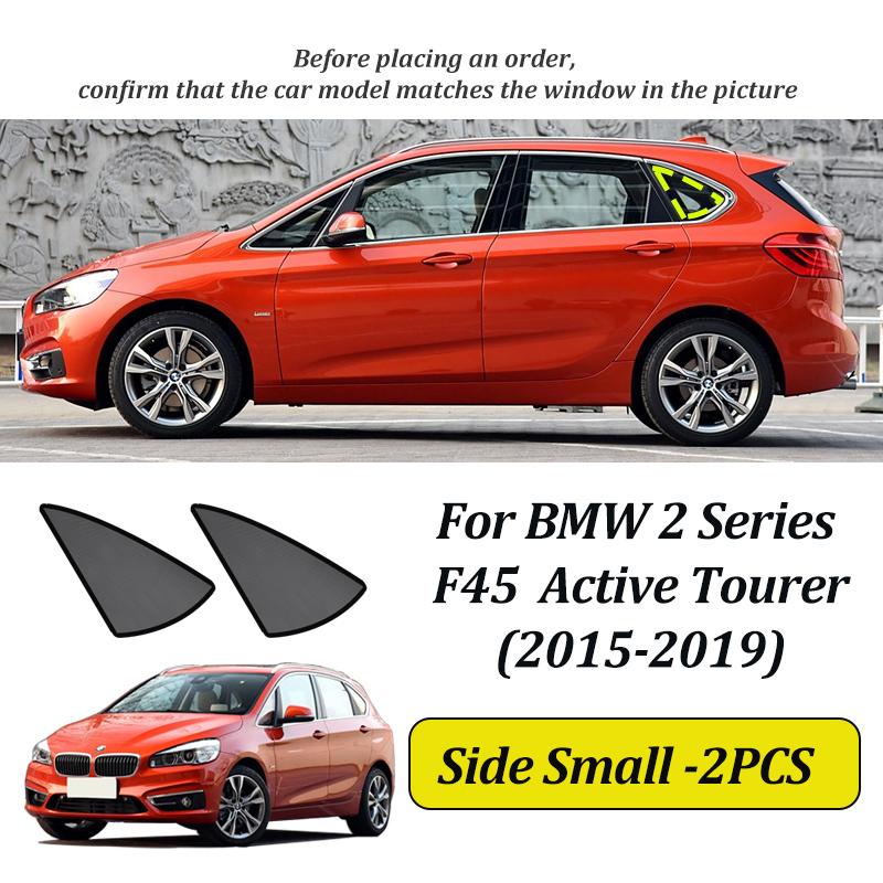 LINNUNU Для BMW 2 серии Gran active tourer f45 F46 Магнитная автомобильная солнцезащитная шторка Занавеска на лобовое стекло Защита боковых окон Аксессуары F45 Side Small-2PCS