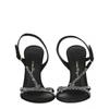 Salvatore Ferragamo Jole X5 Crystal Embellished Heels Black