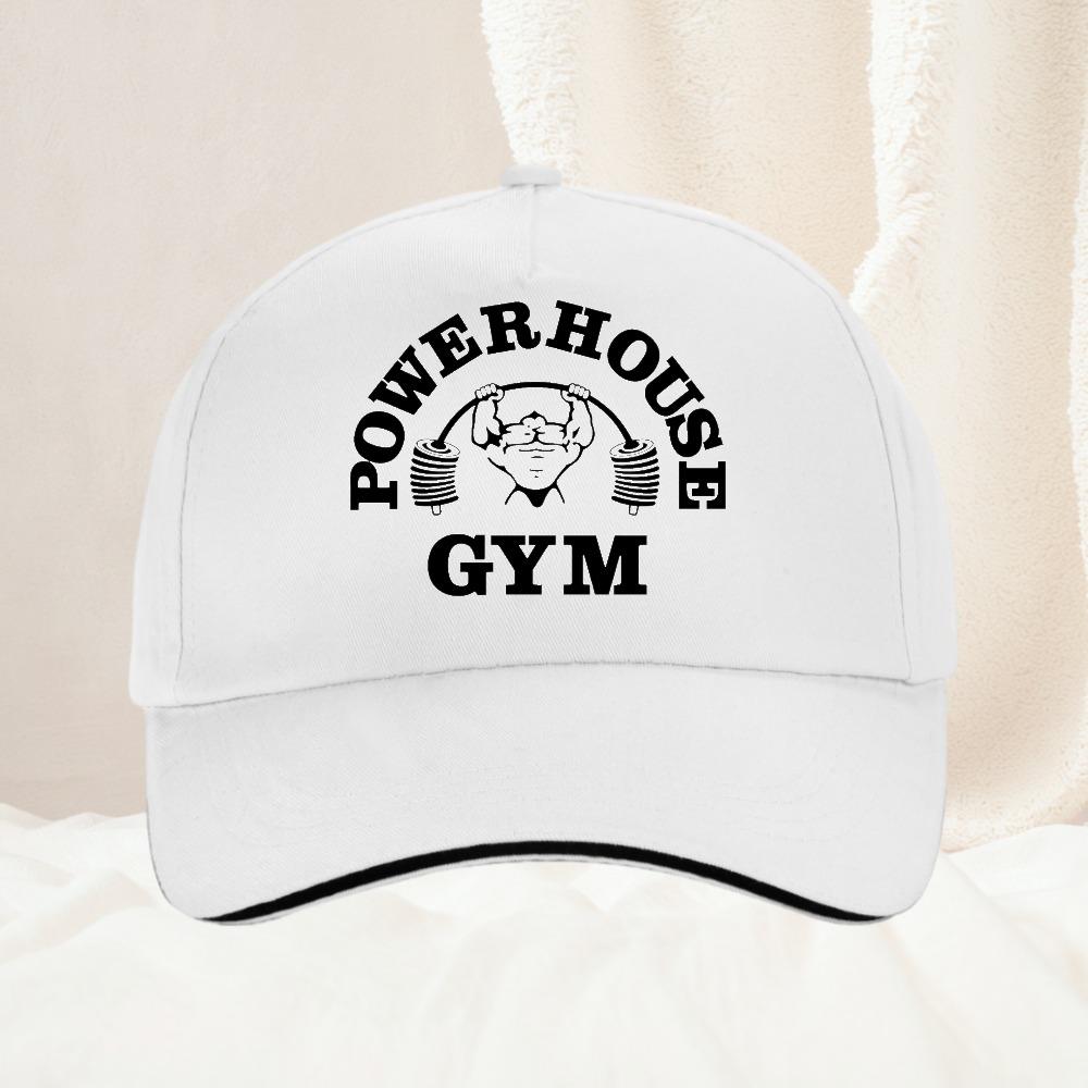 Classic Unisex Powerhouse Gym Baseball Caps for Unisex Women Summer Adjustable Baseball Hat Funny Sun Protection golo Caps