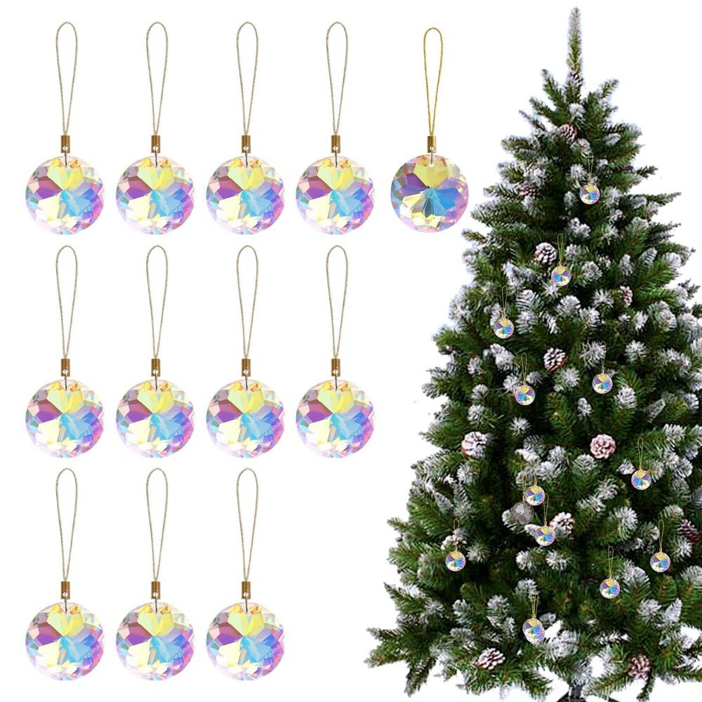 

Украшения из хрустальных шаров для рождественской елки 12 шт. Декоративные безделушки Рождественские украшения для рождественского праздника свадьбы дома
