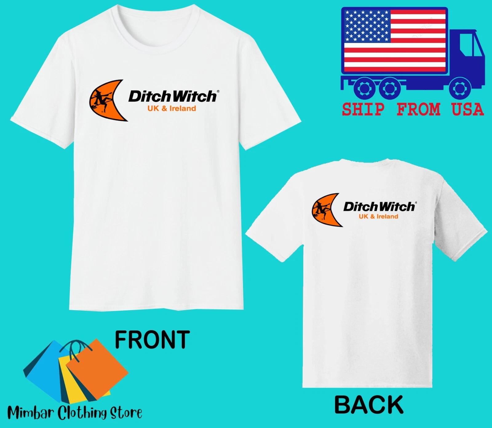 Ditch Witch Men s White Size S-5XL 2XL