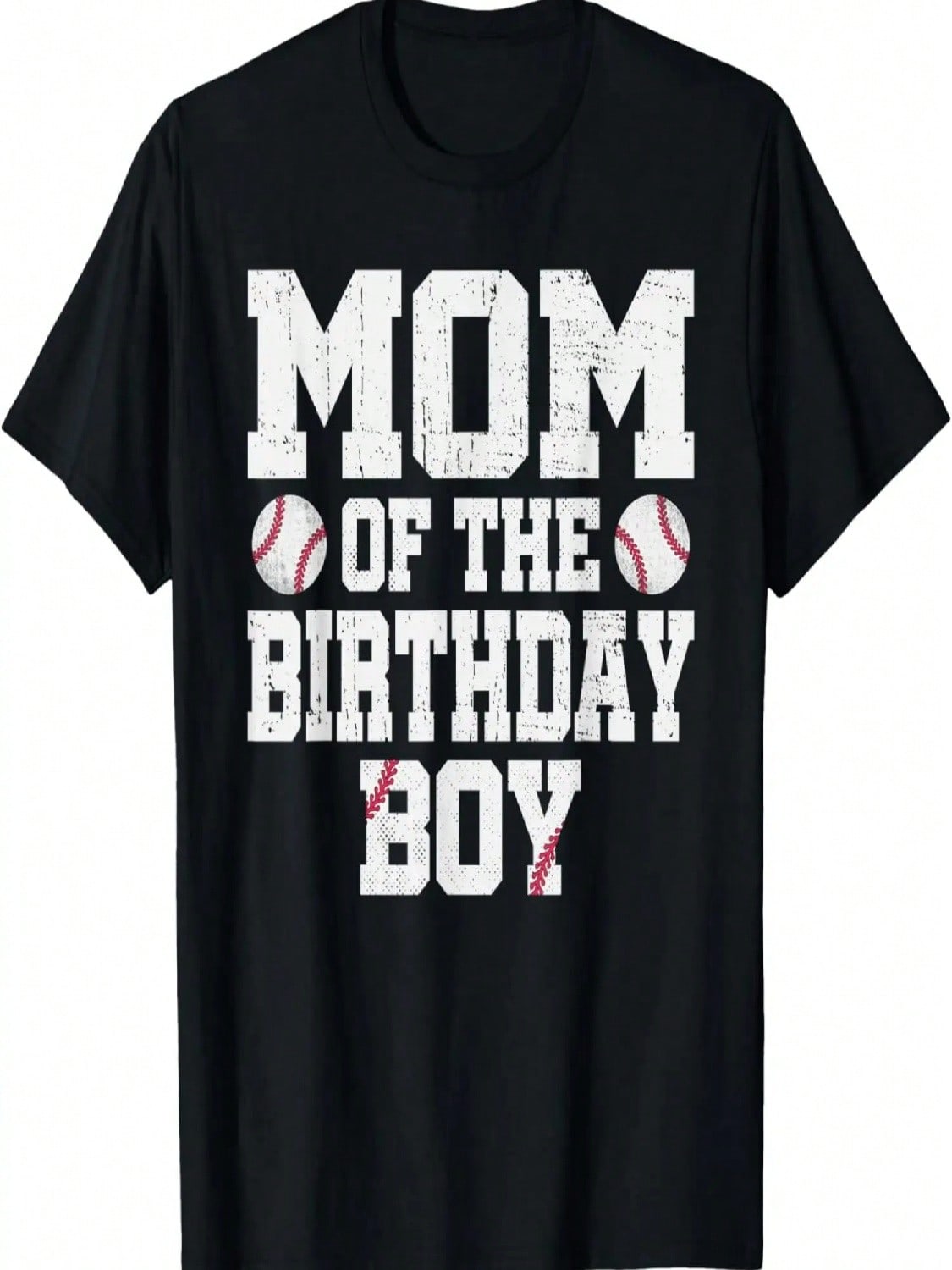 Mom Of The Birthday Boy Baseball Jersey Vintage Retro T-Shirt S разноцветный