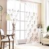 1 STÜCK Europäischer Vorhang aus besticktem Tüll, weiß, transparent, Gaze, Garn, Voile, Vorhänge, Fenstervorhang, Wohnzimmer, NAPEARL
